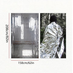 4pcs Mylar Emergency Blankets for Camping Hiking First Aid