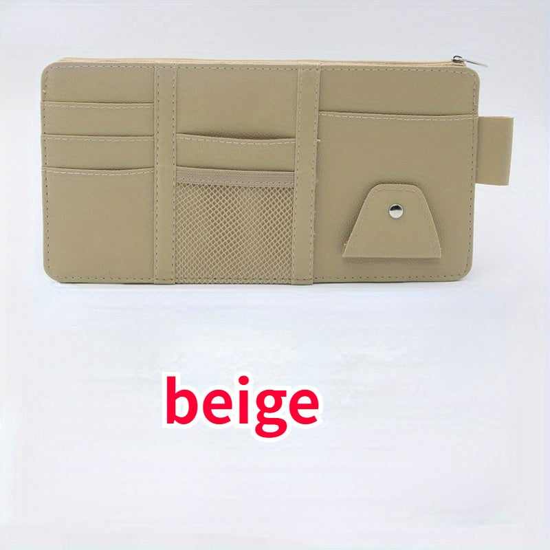 Multifunctional Sun Visor Ticket and Card Holder Organizer