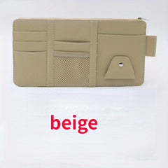 Multifunctional Sun Visor Ticket and Card Holder Organizer