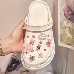 12pcs 3D Bear Shoe Charms Slipper Accessories Ornaments