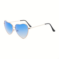 Heart Metal Frame Sunglasses UV400