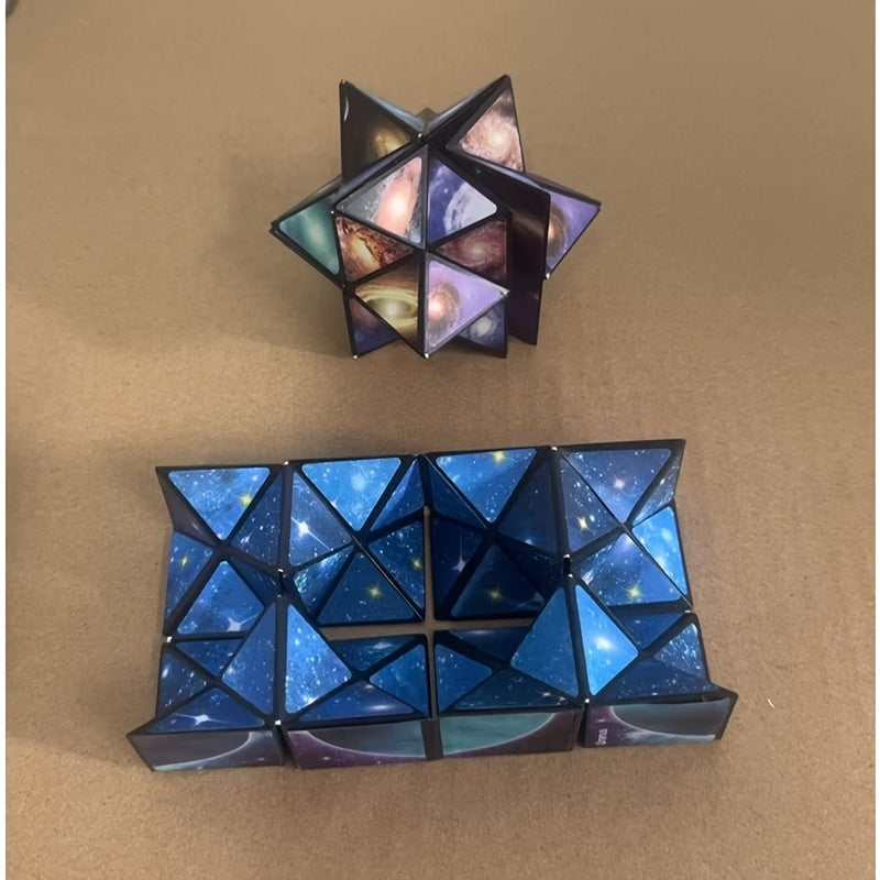 Infinite Transforming Cube Star Shaped Toy Educational Flip Puzzle