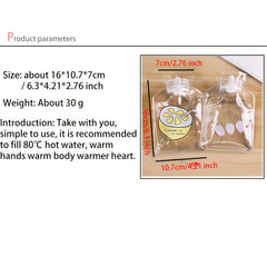 Mini Transparent Hot Water Bag Winter Hand Warmer Portable Hot Compress Bag