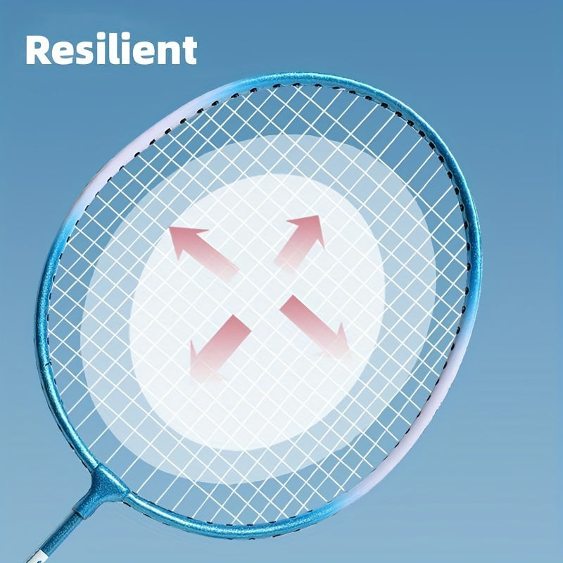 2pcs Badminton Rackets And 3pcs Badminton Ball Set Alloy Lightweight