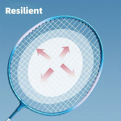 2pcs Badminton Rackets And 3pcs Badminton Ball Set Alloy Lightweight
