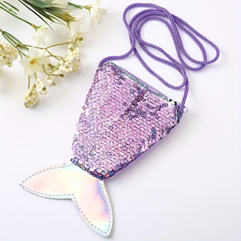Mini Sequin Mermaid Bag Coin Purse Shoulder Crossbody Bag