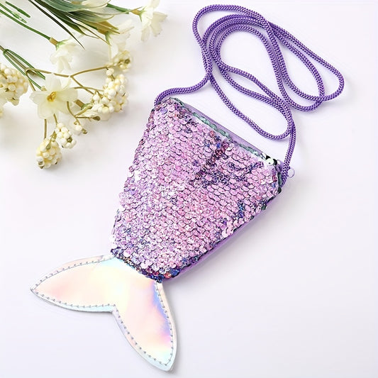 Mini Sequin Mermaid Bag Coin Purse Shoulder Crossbody Bag
