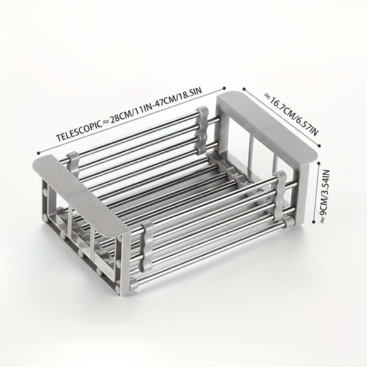 Retractable Dish Drying Rack Stainless Steel