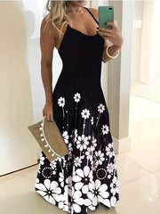 Floral Print Maxi Cami Dress Casual Dress For Summer & Spring