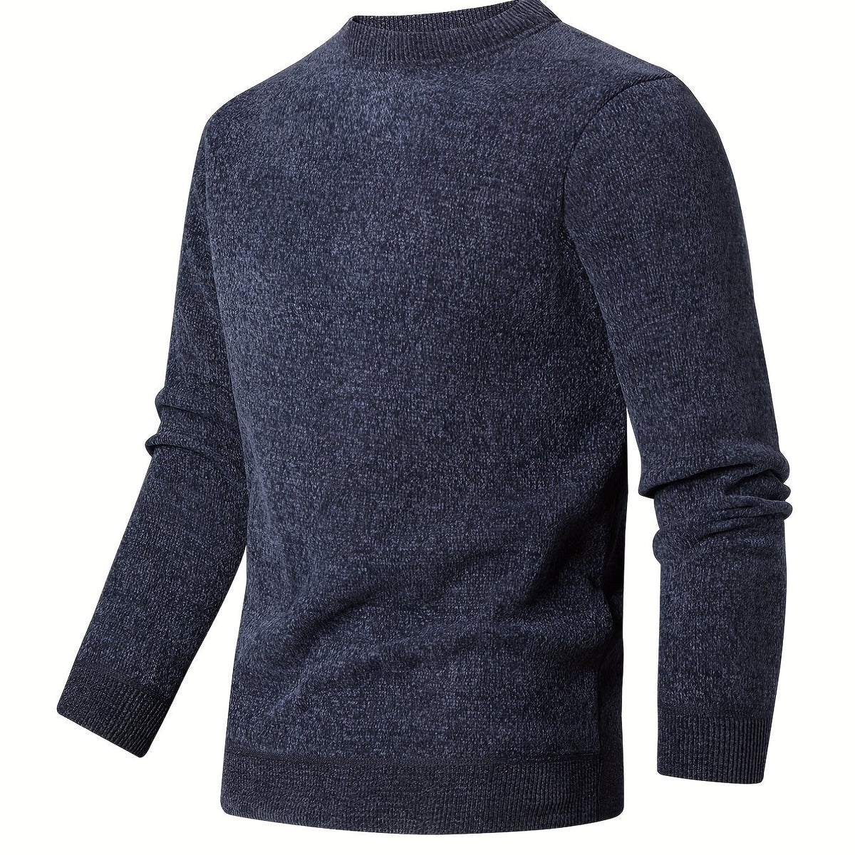 Solid Men's Thick Half Turtleneck Sweater Soft Slim Pullover