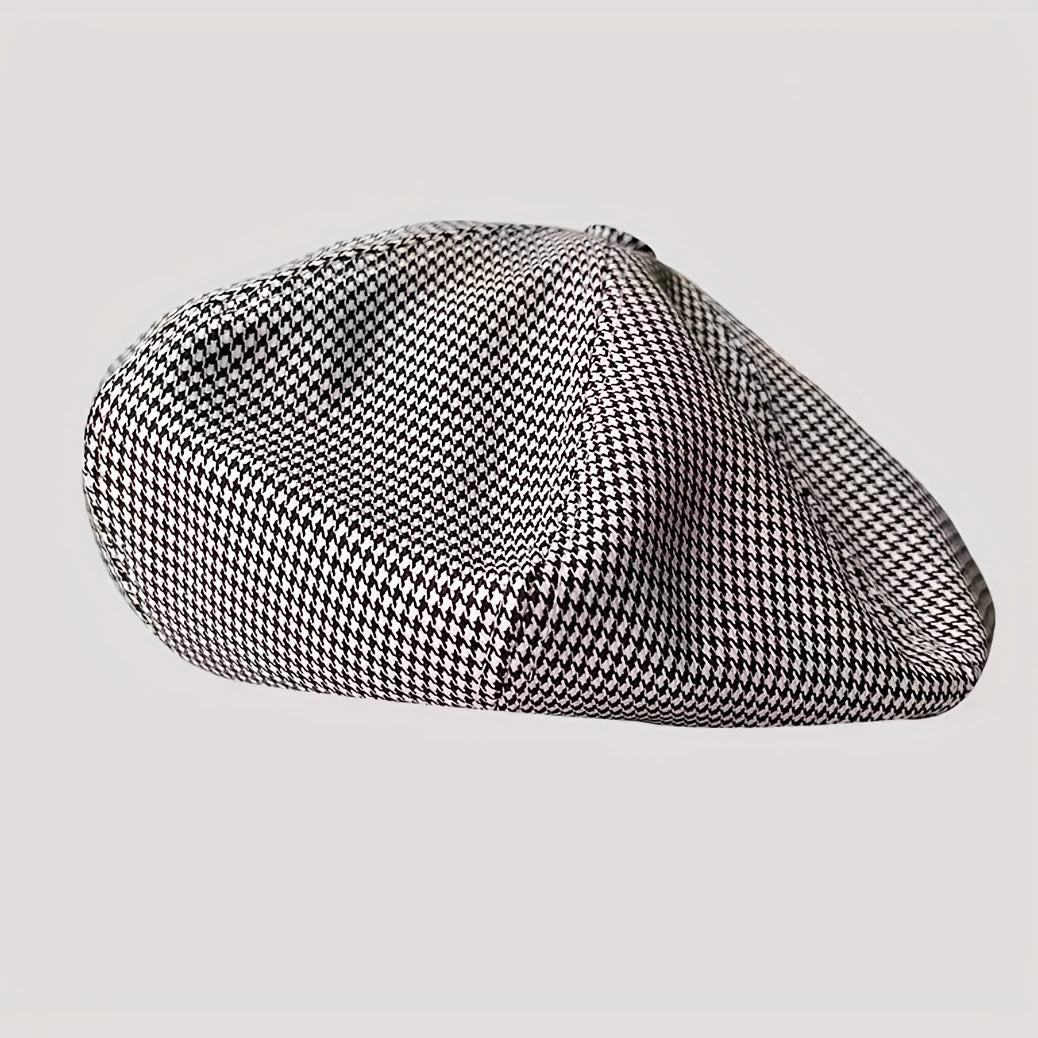 Vintage Plaid Beret Casual Cotton Painter Hat