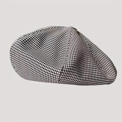 Vintage Plaid Beret Casual Cotton Painter Hat
