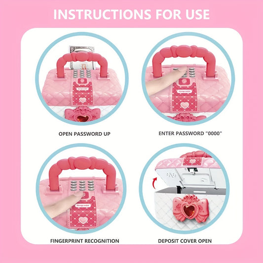 Children's Large E Money Coin Bank w/ Password Protection
