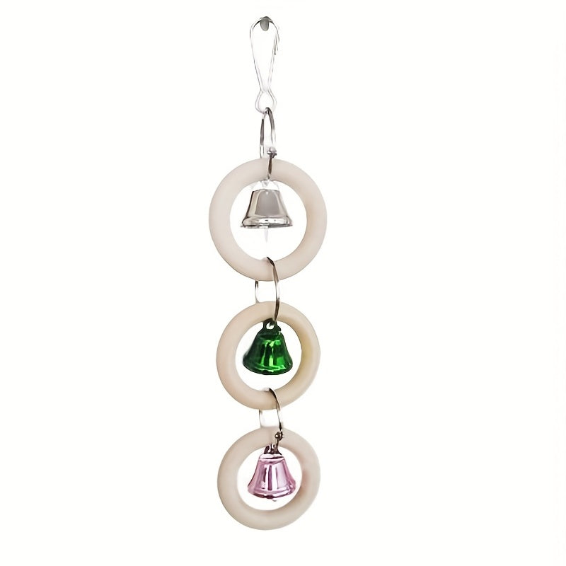 Bird Chew Toy Bell String Toy For Parrots Interactive Chain Toy
