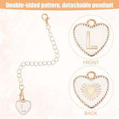 2pcs Initial A Letter Charms for Tumbler Water Cup Handle, Letter Charm Gift