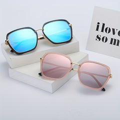 Large Polygonal Sunglasses For Women Men Casual Anti Glare Glasses
