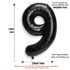6Cm Number Balloon Foil Helium Jumbo 9th Birthday Decorations