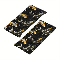 Koi Fish Sports Headband Sweat Wicking Breathable Polyester with Stars