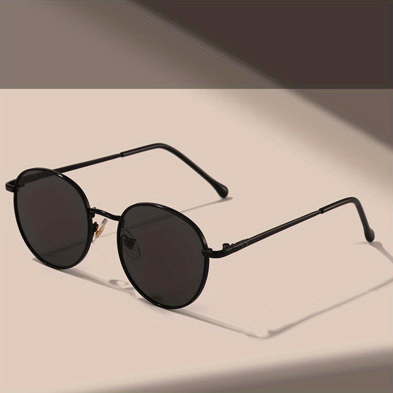 Round Metal Sunglasses Retro Outdoor Sun Shades Glasses UV400
