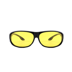Night Vision Driving Glasses Set Mirror Rain Snow Fog Brightening Goggles