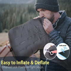 Inflatable Camping Pillow Detachable Pillowcase Ultra Light Portable Compact