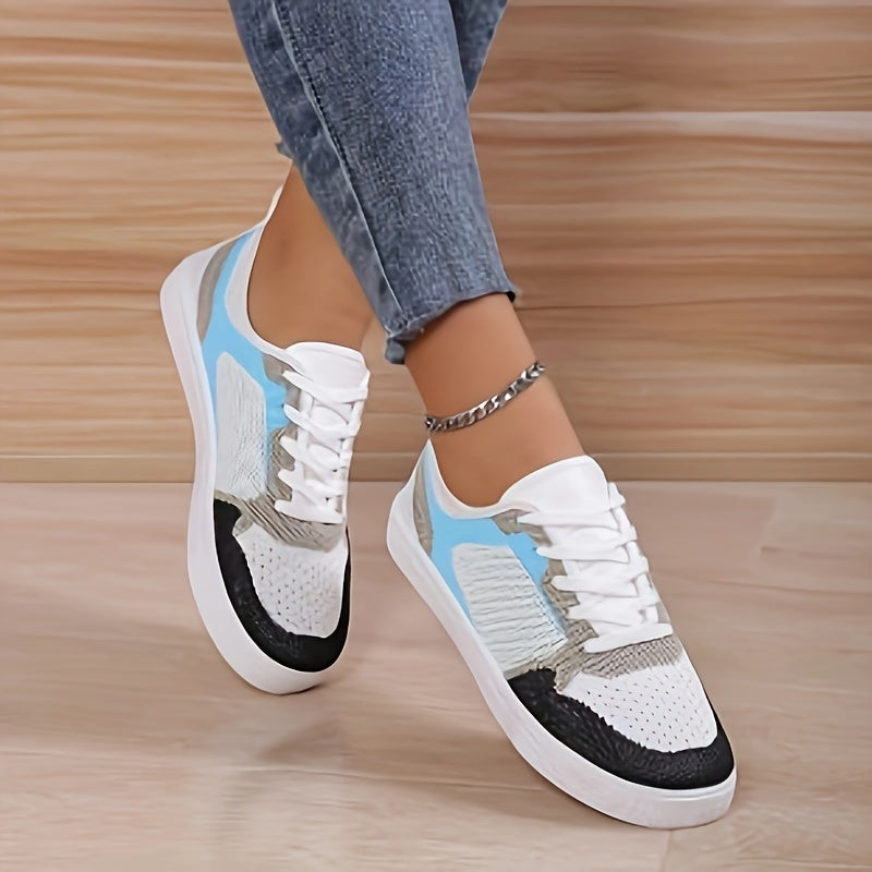 Women's Lace-up Skate Shoes Low Sneakers Comfort Lightweight Flats