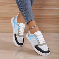 Women's Lace-up Skate Shoes Low Sneakers Comfort Lightweight Flats