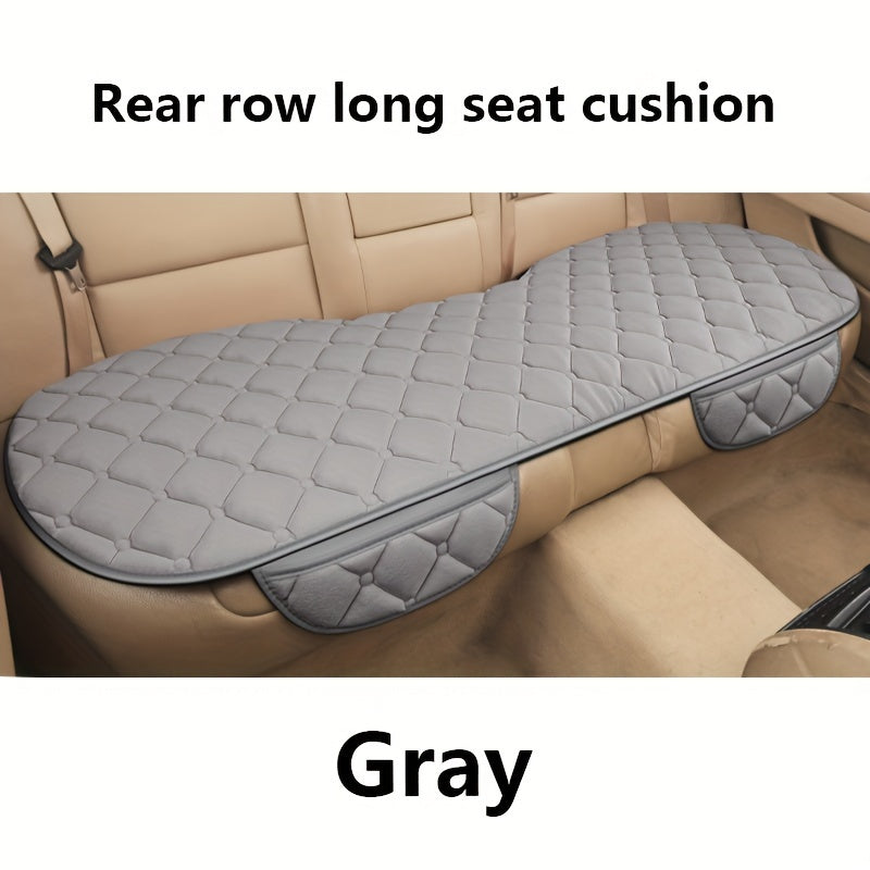 Plush Car Back Seat Cover Rear Protector Mat Auto Chair Cushio