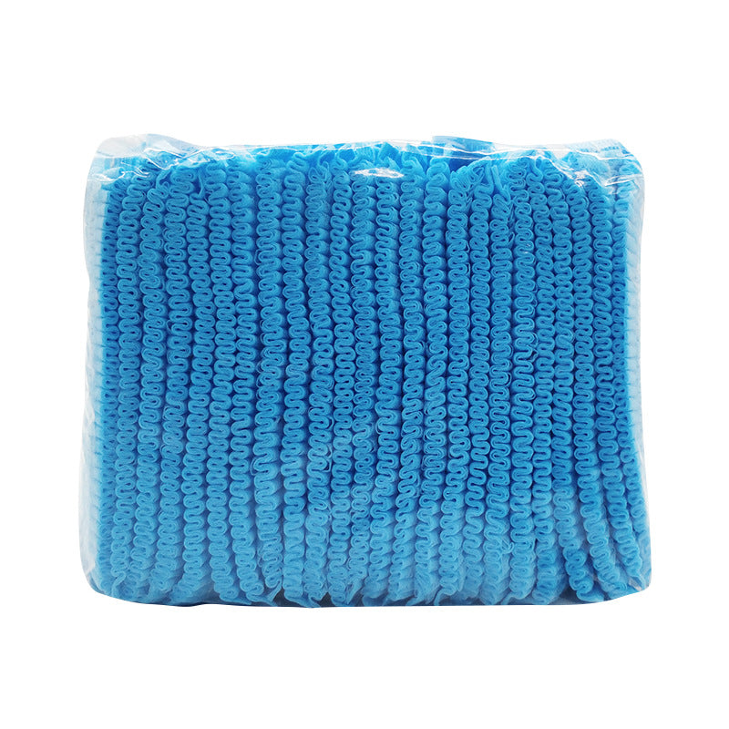 100pcs Disposable Chef Hat Non-woven Anti-hair Loss Net Cap