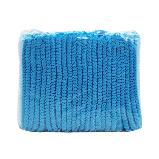 100pcs Disposable Chef Hat Non-woven Anti-hair Loss Net Cap