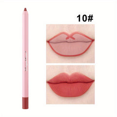 12 Matte Long lasting Lipstick Pen Waterproof Non fading Lipliner Soft Texture