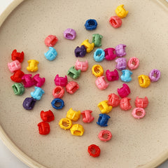 100pcs Colorful Flowers Claw Clips Hair Accessories for Toddler Girls
