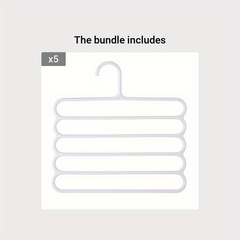 1pc Pants Hangers Space Saving S Type Plastic Clothes Pants Hangers
