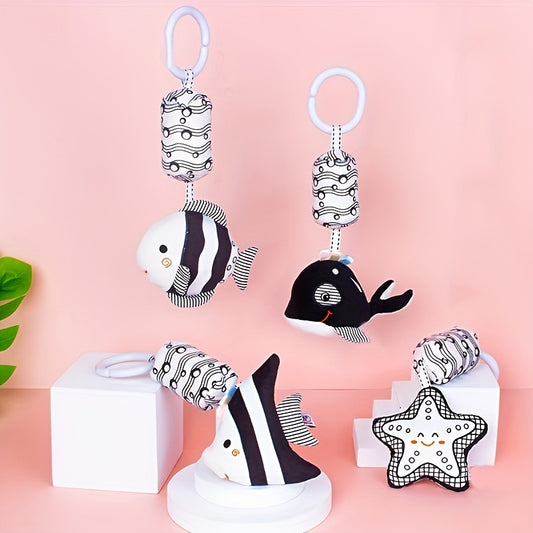 Newborn Stroller Pendant Toys Baby Bed Bells Marine Life Early Education Toys
