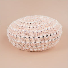 Striped Hollow Beret Hat Summer Breathable All-match Painter Hat