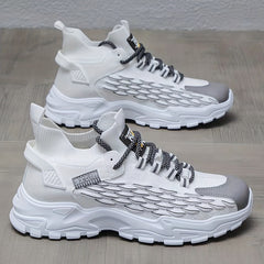 Men's Chunky Slip-On Sneakers with Shoelaces