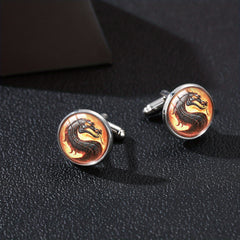 Dino Cufflinks T-Rex, Velociraptor, Spinosaurus