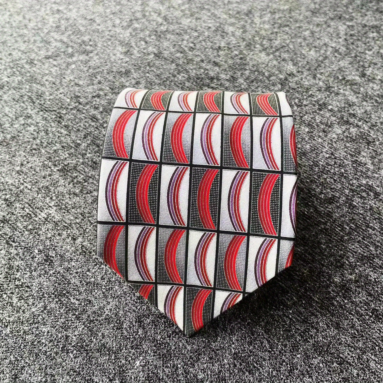 Men's Vintage Silk Print Necktie For Party Wedding