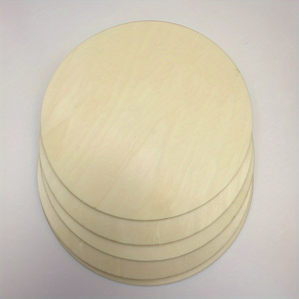 5pcs Unfinished Wooden Circles Round For Crafts 20-32 cm
