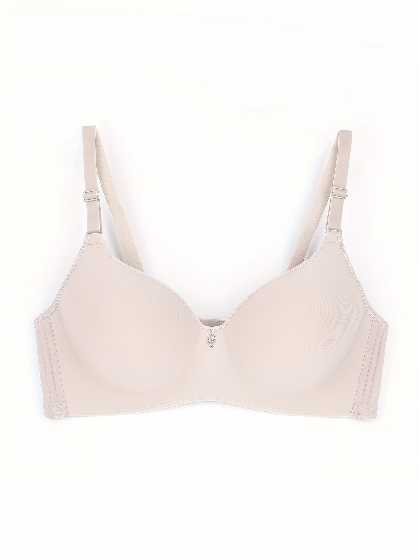 Solid T Shirt Bra Comfy & Breathable Push Up Bra