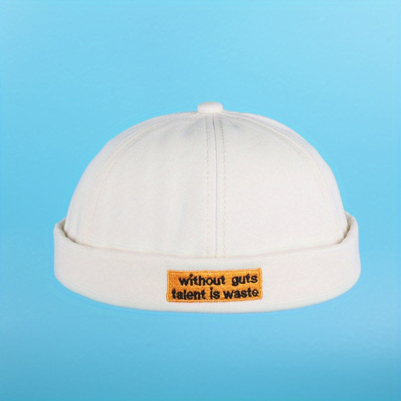 Cotton Vintage Ruffle Beanie Brimless Spring Summer Men Women
