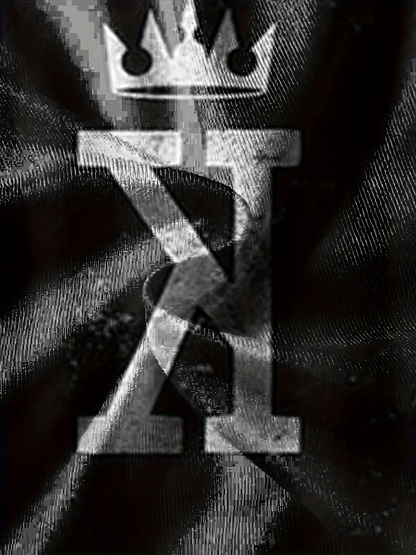 Crown & Letter K Mens 2 Piece Outfits T-shirt & Shorts Set