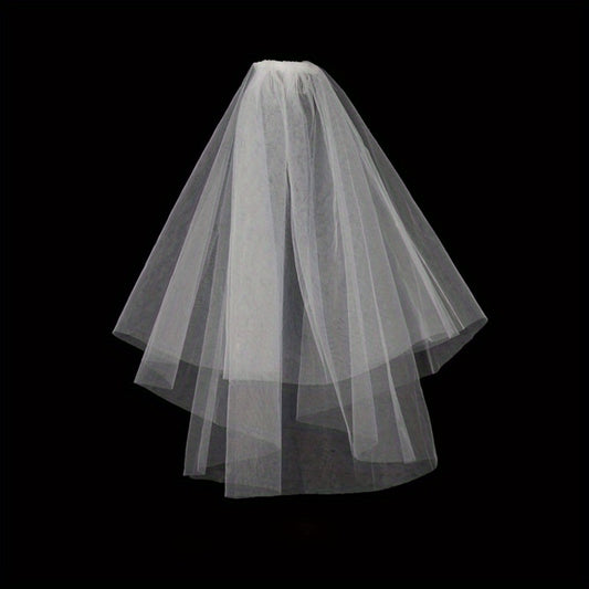 Baroque Wedding Veil 2 Tiers Bride Veil Long Veil Wedding Decal