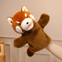 Raccoon Hand Puppet with Openable Mouth Funny Dog Interactive Toy