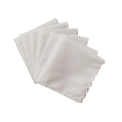 6pcs Crescent Shape Handkerchiefs for Wedding and DIY Supplies