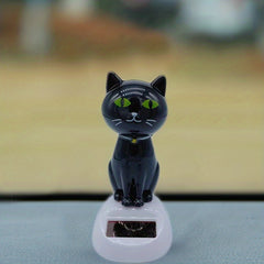 Car Decoration Solar Shaking Head Doll Cat Shape Gift Interior Accessories