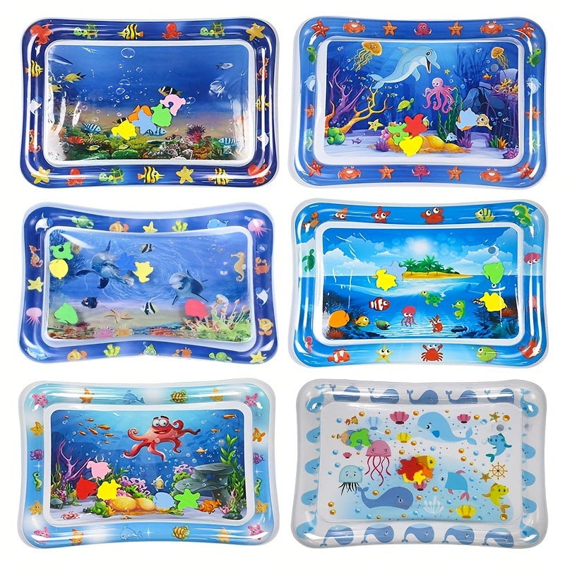 Kids Inflatable Water Mat with Music Tumbling Pad Toys