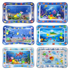 Kids Inflatable Water Mat with Music Tumbling Pad Toys