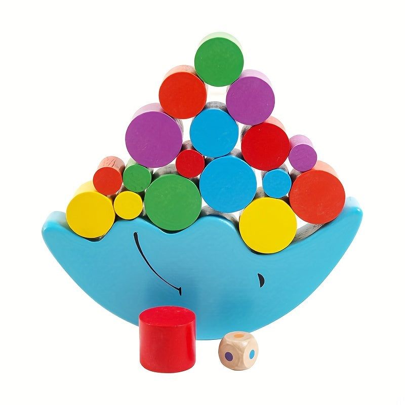 Educational Wooden Moon Balance Game for Kids
