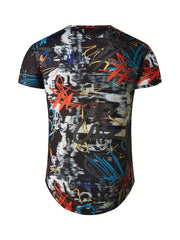 Men's Doodle Graphic T Shirt for Summer Adventures